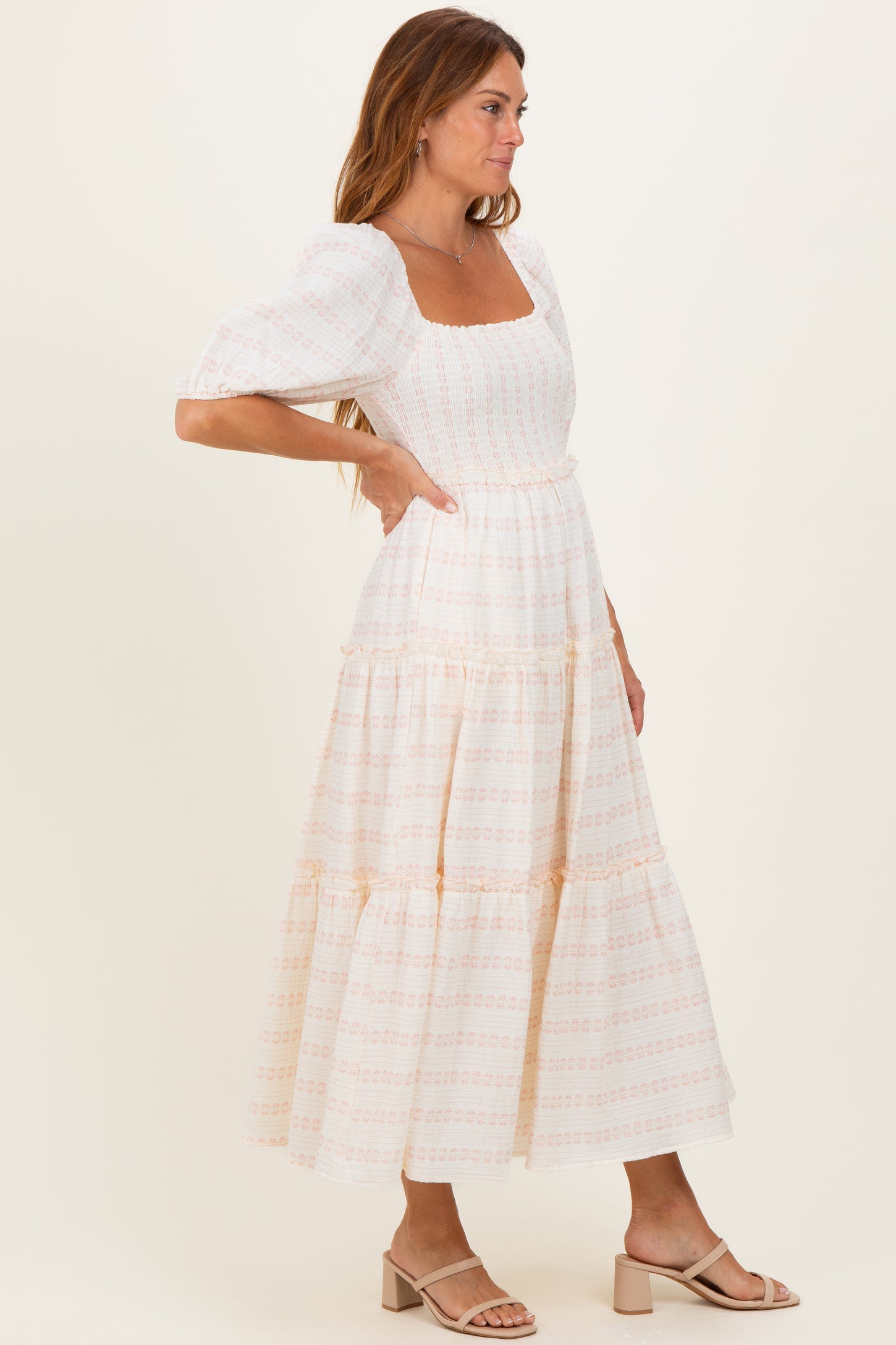 pale pink floral maxi dress Lachay Maxi Dress