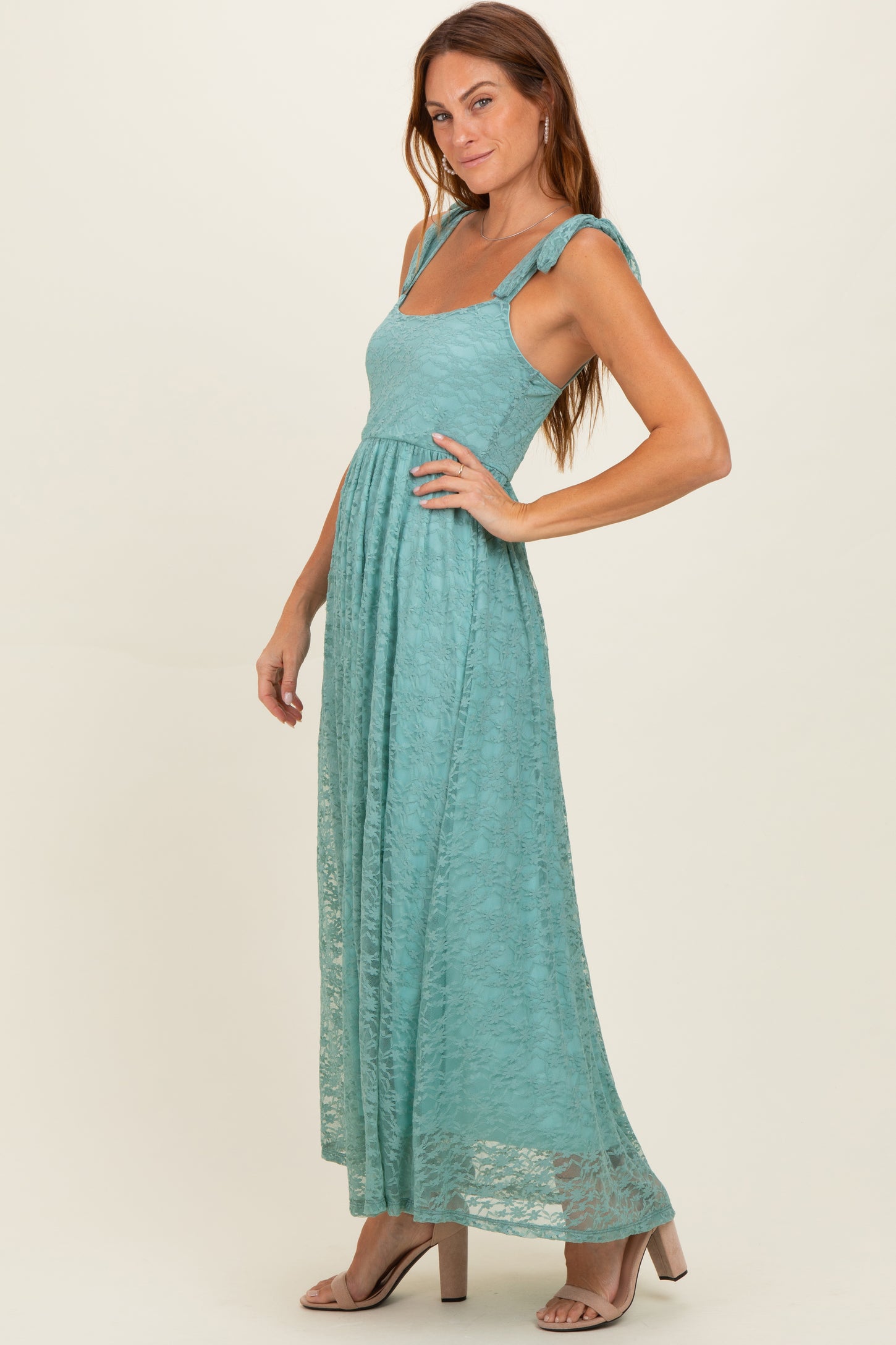 mint lace maxi dress Madelene Lace V Neck Maxi Dress | Jelly Mint | Womens