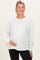 Cream Oversized Cutout Back Maternity Sweatshirt