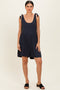 Navy Knot Strap Romper