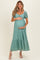 Sage Lace Maternity Maxi Dress