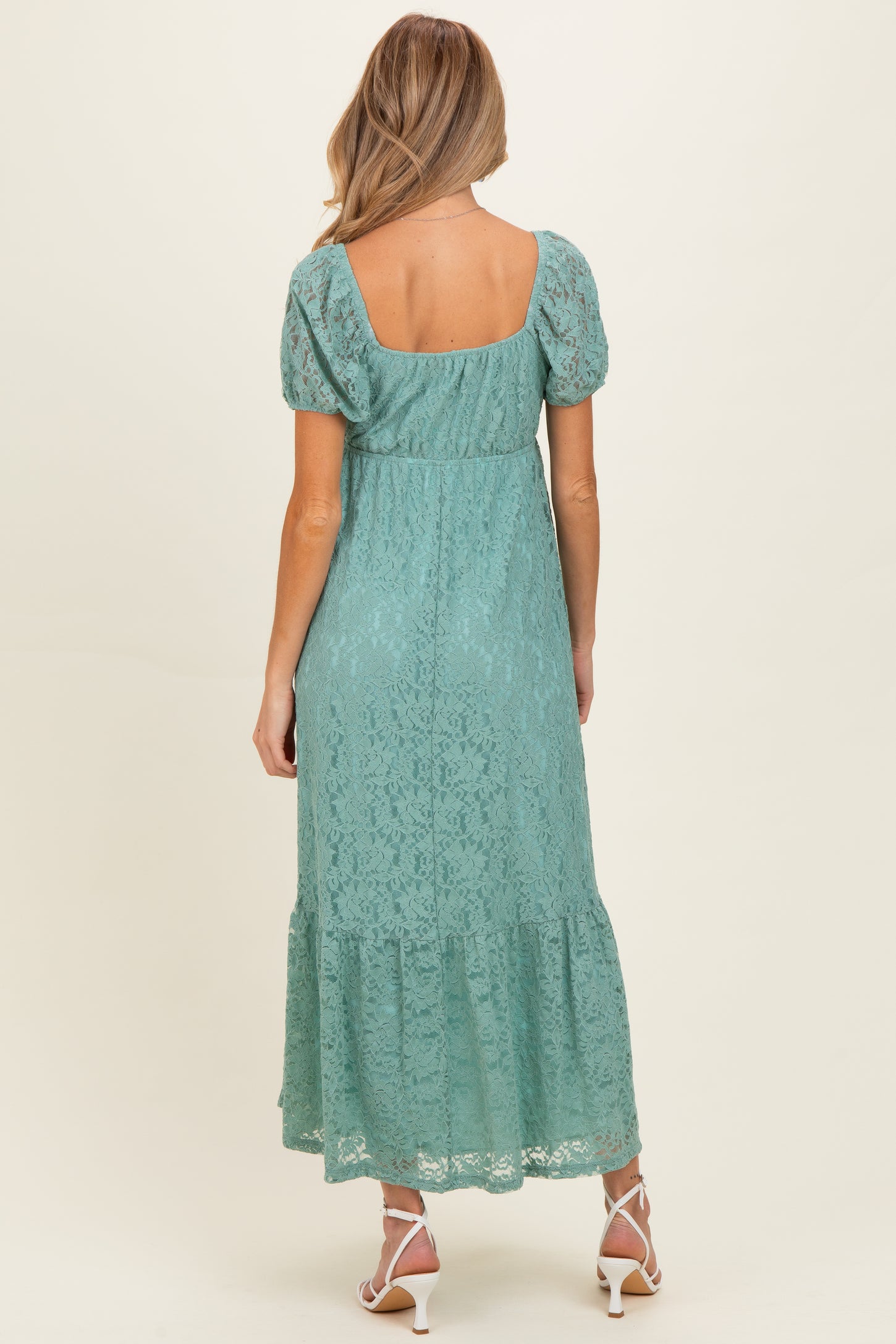 Sage Lace Maternity Maxi Dress Sage Lace Maternity Maxi Dress