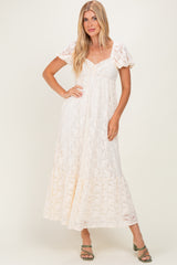 Ivory Lace Maxi Dress