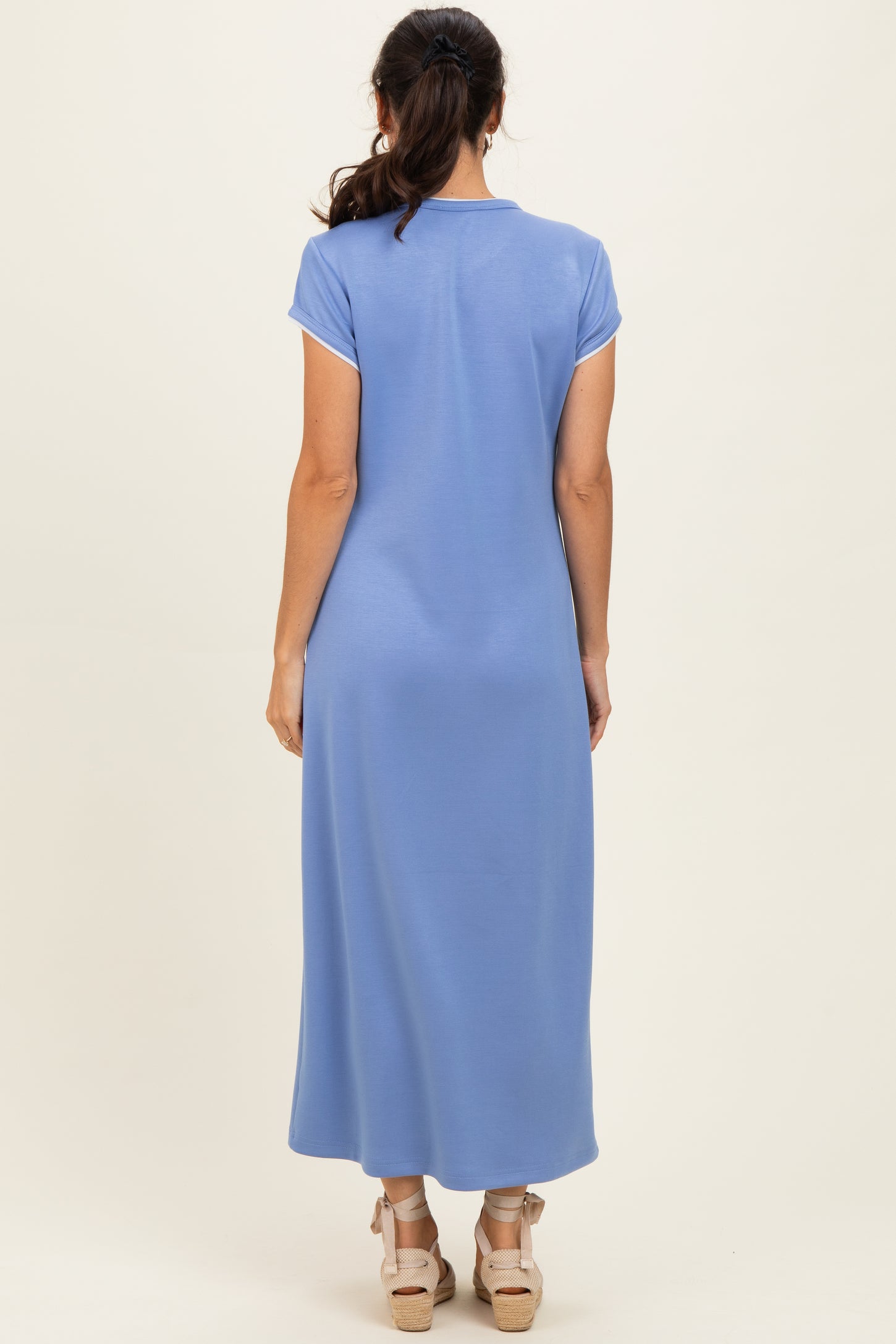 short sleeve chambray dress Versona Our Perfect Tencel Chambray is cool Vine & Love Short Sleeve