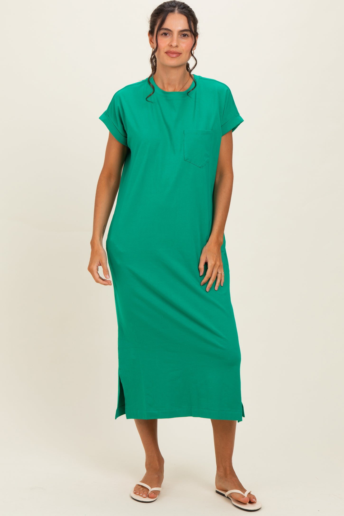 Kelly Green Pocket Front Maternity Midi T-Shirt Dress – PinkBlush Kelly Green Pocket Front Maternity Midi T-Shirt Dress – PinkBlush