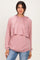 Pink Double Layer Long Sleeve Nursing Hoodie