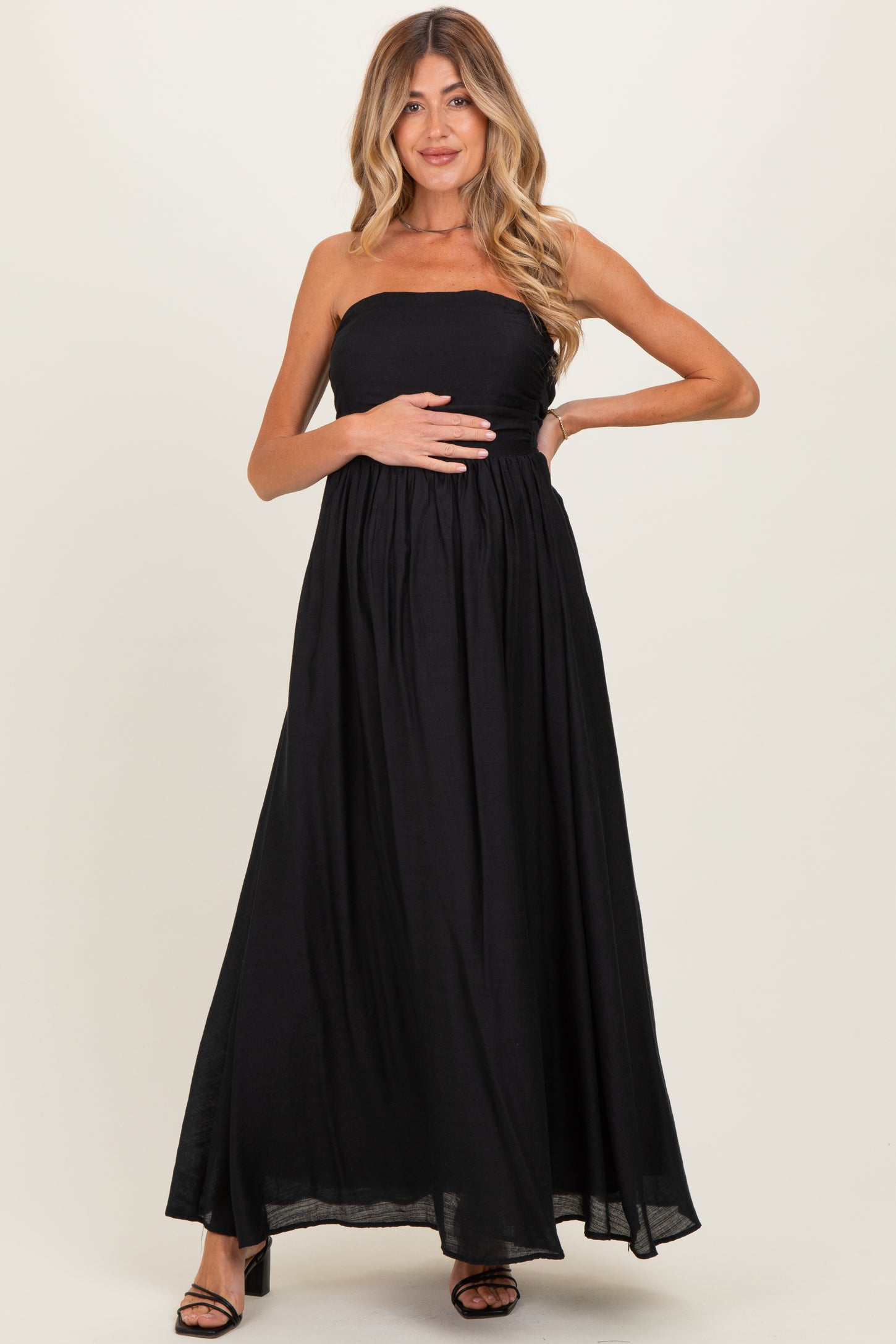 black tie back maxi dress Gorgeous Black Tie Back Maxi Dress