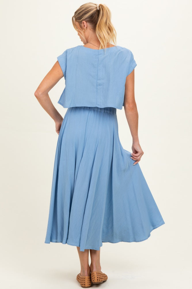 crop top midi dress Dress To Cropped Dress