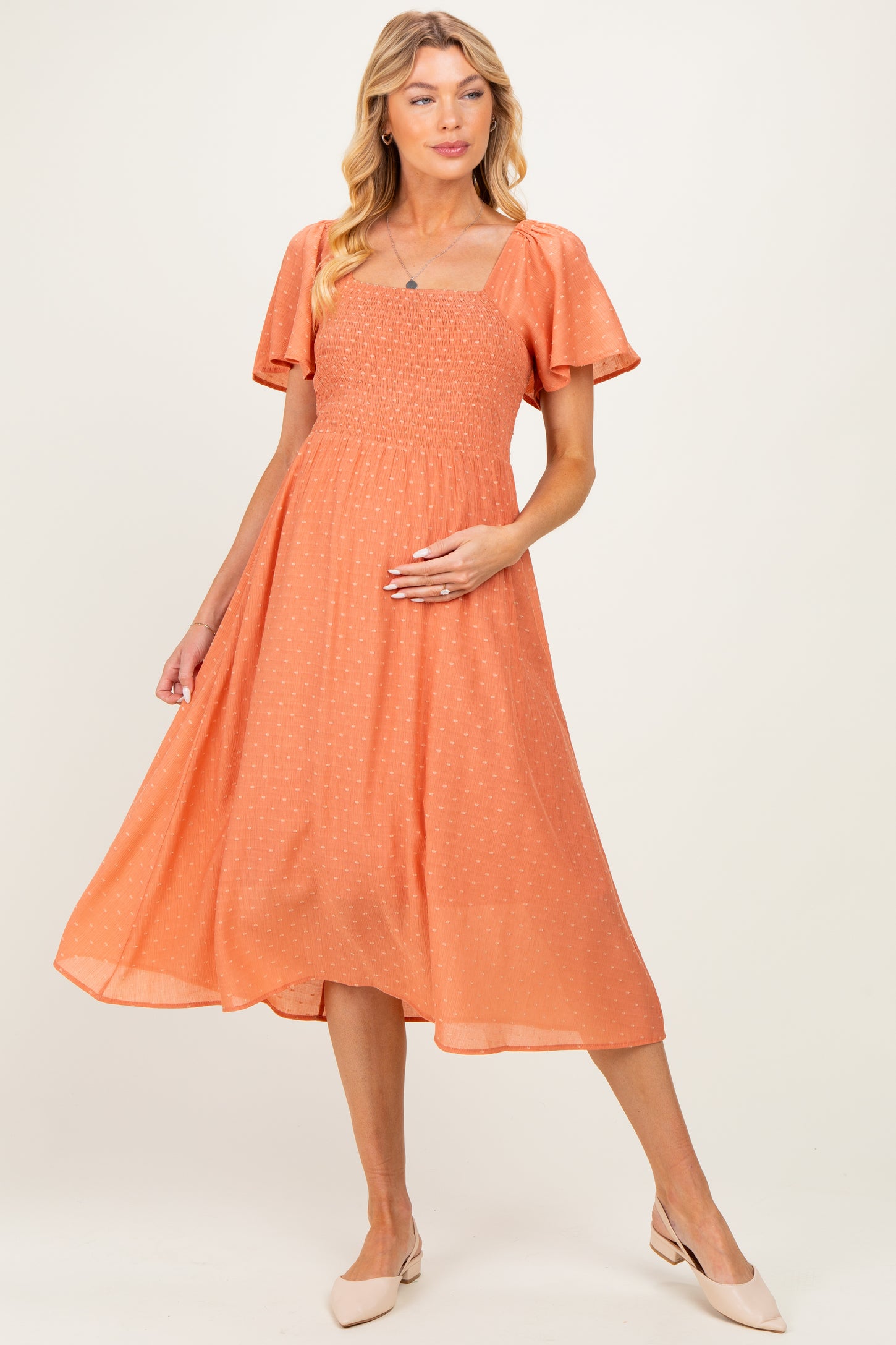salmon cocktail dress Salmon Satin Strapless Dress - Occasion Ready, XS Ellae Lisque - Elegant Dress for Events