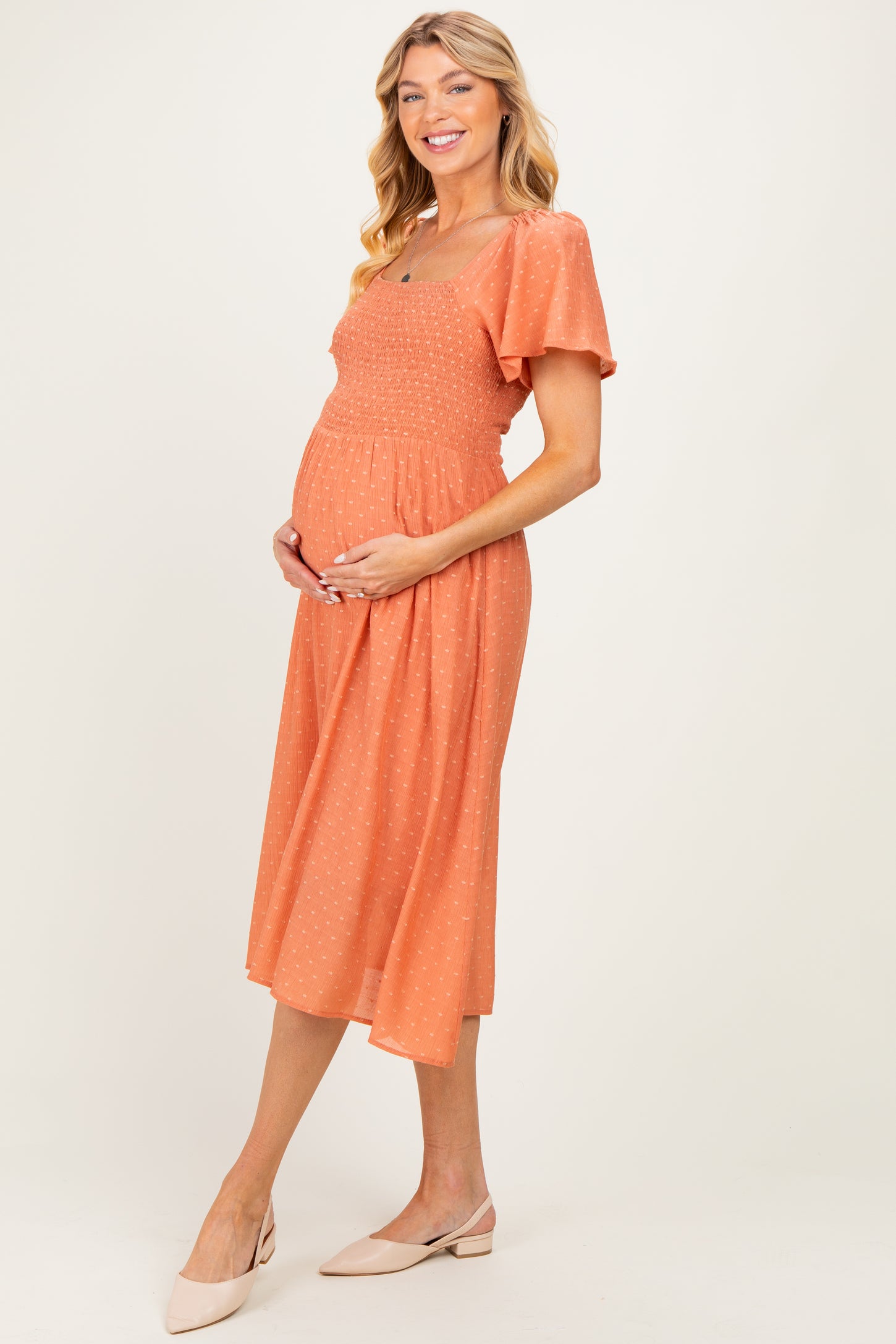 salmon orange dress The Belle Dress Elisabetta Bellu