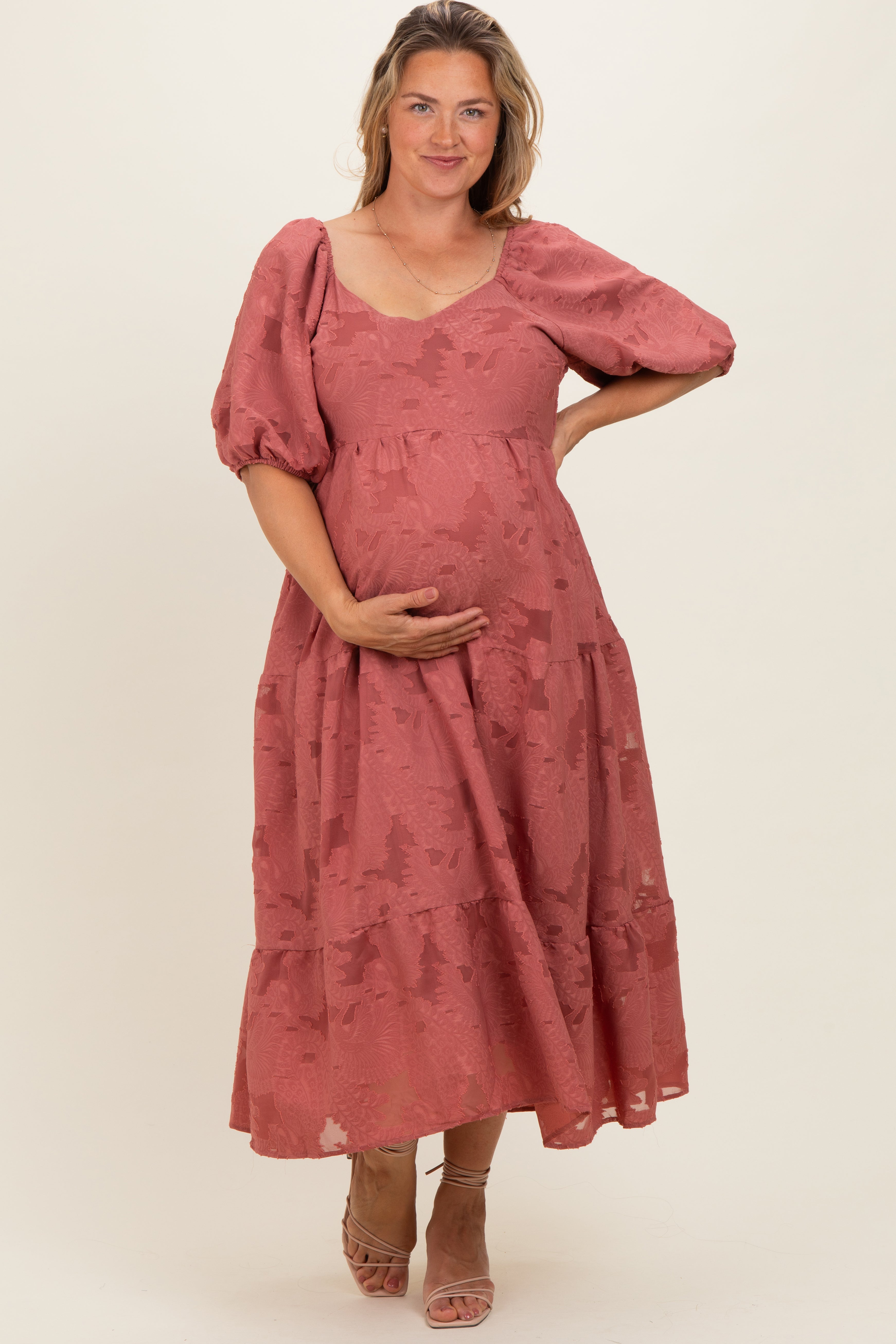 fall free people dress Plus Size Maternity Gown Long Formal Cape R&M Richards 2487W – The Dress  Outlet main image 0