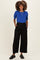Black Elastic Waistband Maternity Trousers