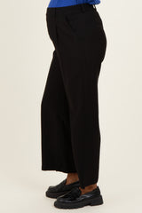 Black Elastic Waistband Maternity Trousers