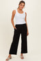 Black Elastic Waistband Trousers