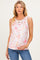 Pink Floral Jersey Maternity Tank Top