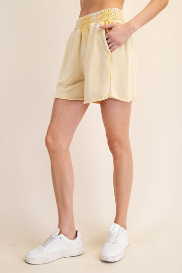 Sweet Corn Mineral Wash Terry Short