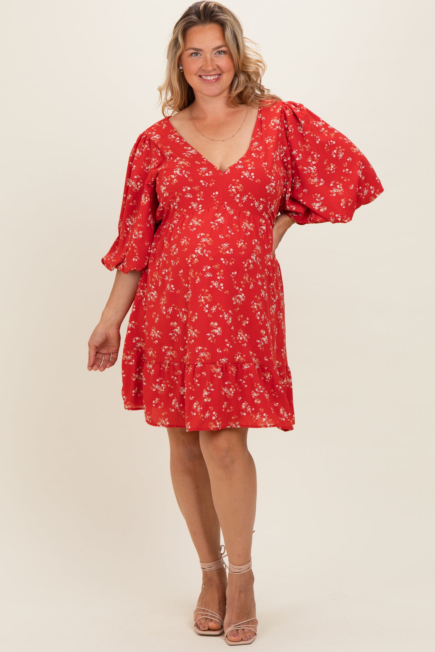 plus size mini red dress boohoo Women's Plus Size Square Neck Full Skirt Mini Dress