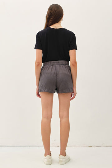 Charcoal  Pull On Short