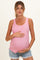 Pink Floral Pointelle Knit Maternity Tank Top