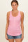 Pink Floral Pointelle Knit Tank Top