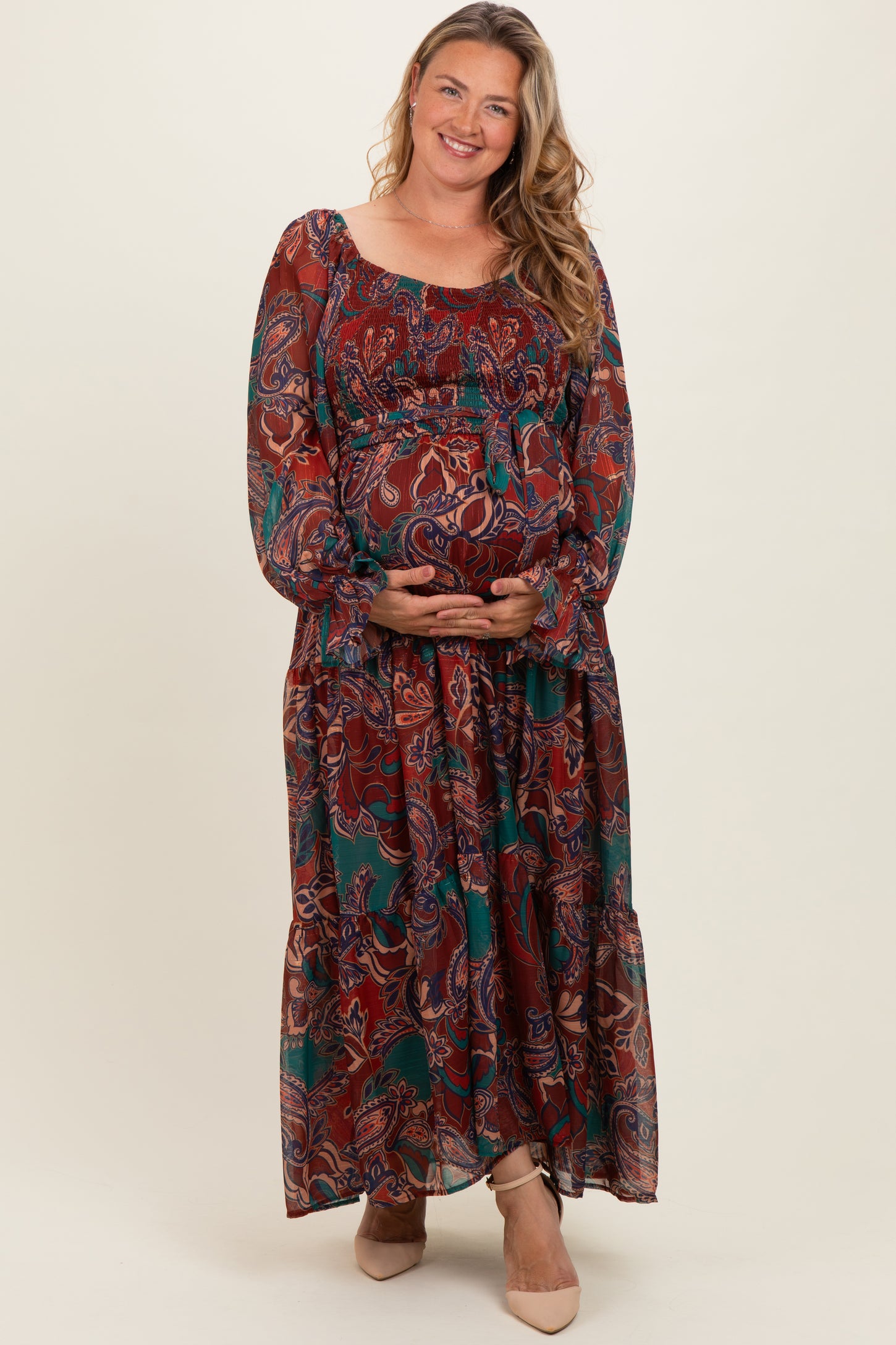 plus size smocked maxi dress Final Sale Plus Size Poplin Smocked Top Spaghetti Strap Maxi Dress In Pink