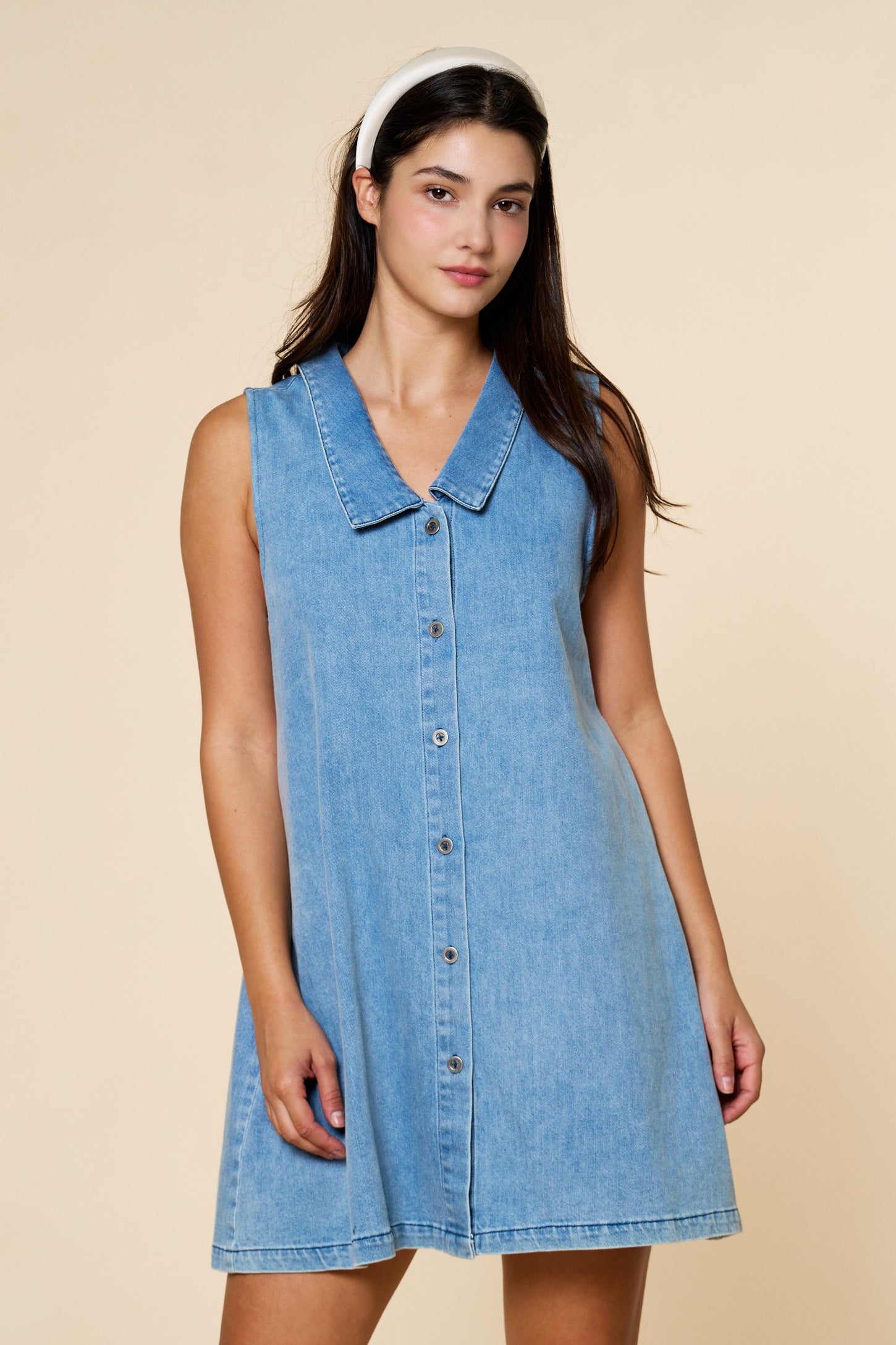 maternity denim shirt dress Denim Button Down Maternity Mini Shirt Dress