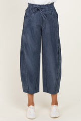 Indigo Pinstripe Maternity Pants