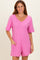 Pink Scoop Neck Romper