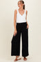 Black Maternity Wide Leg Pant