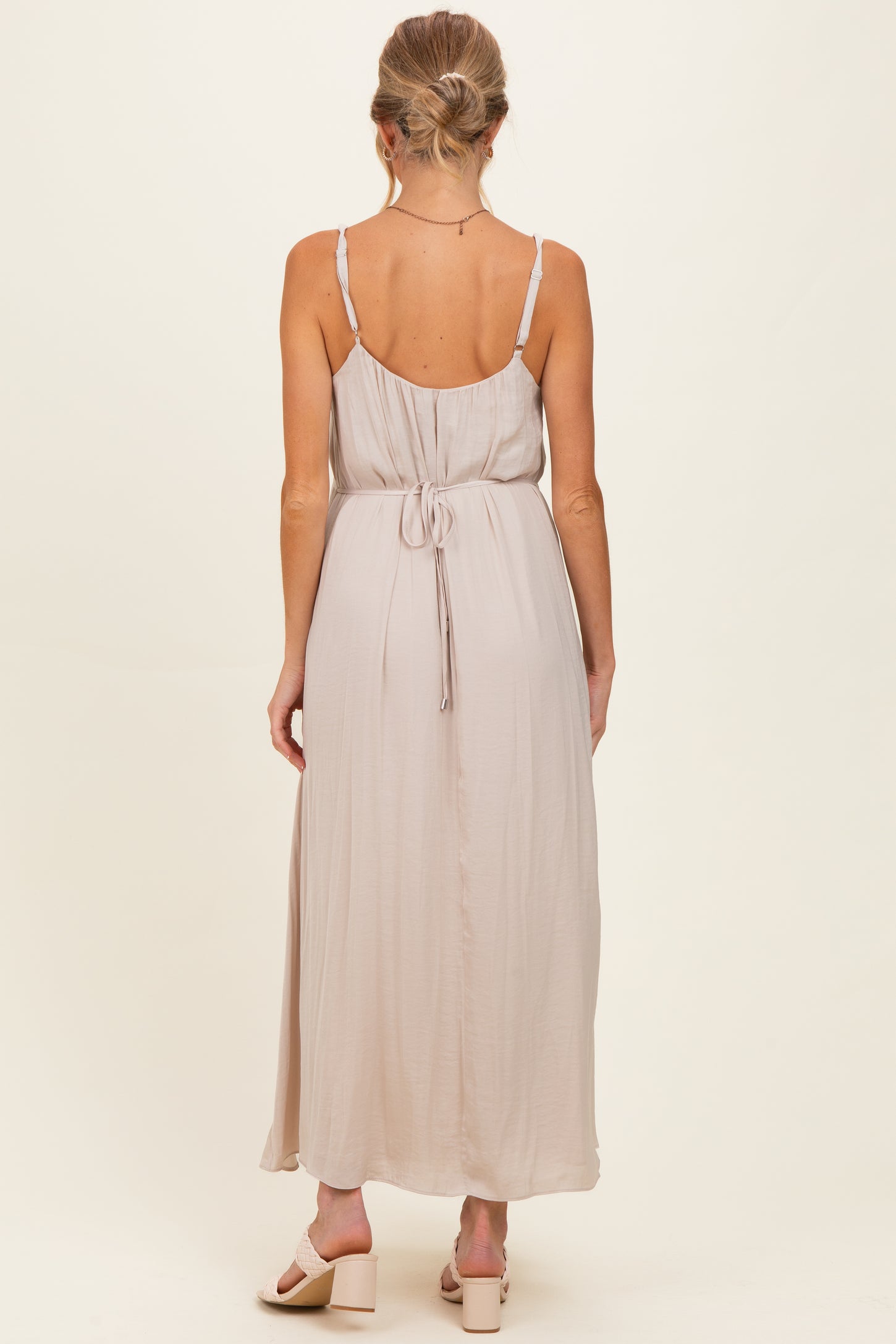 Papyrus Sleeveless Flower Belt Maxi Dress