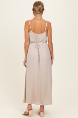 Papyrus Sleeveless Flower Belt Maxi Dress