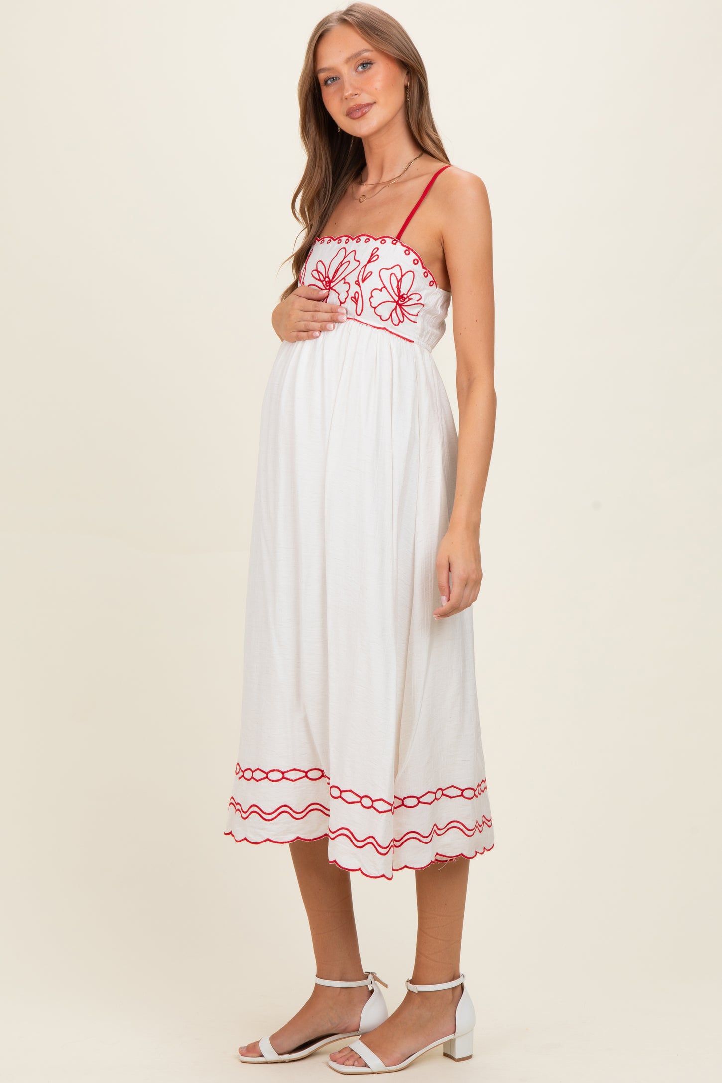 scalloped midi dress In The Air Emerald Green Scalloped Midi Dress, Small - The Mint Julep Boutique