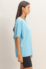 Blue Crew Neck T-Shirt