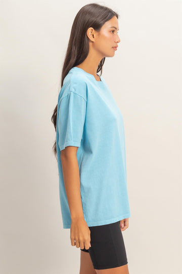 Blue Crew Neck T-Shirt