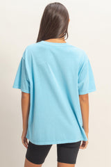 Blue Crew Neck T-Shirt