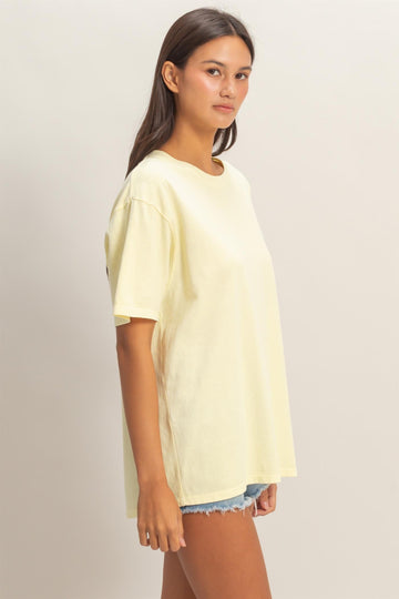 Yellow Crew Neck T-Shirt