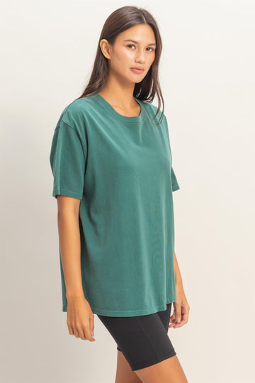 Teal Crew Neck T-Shirt