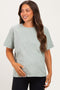 Sage Maternity Crew Neck T-Shirt