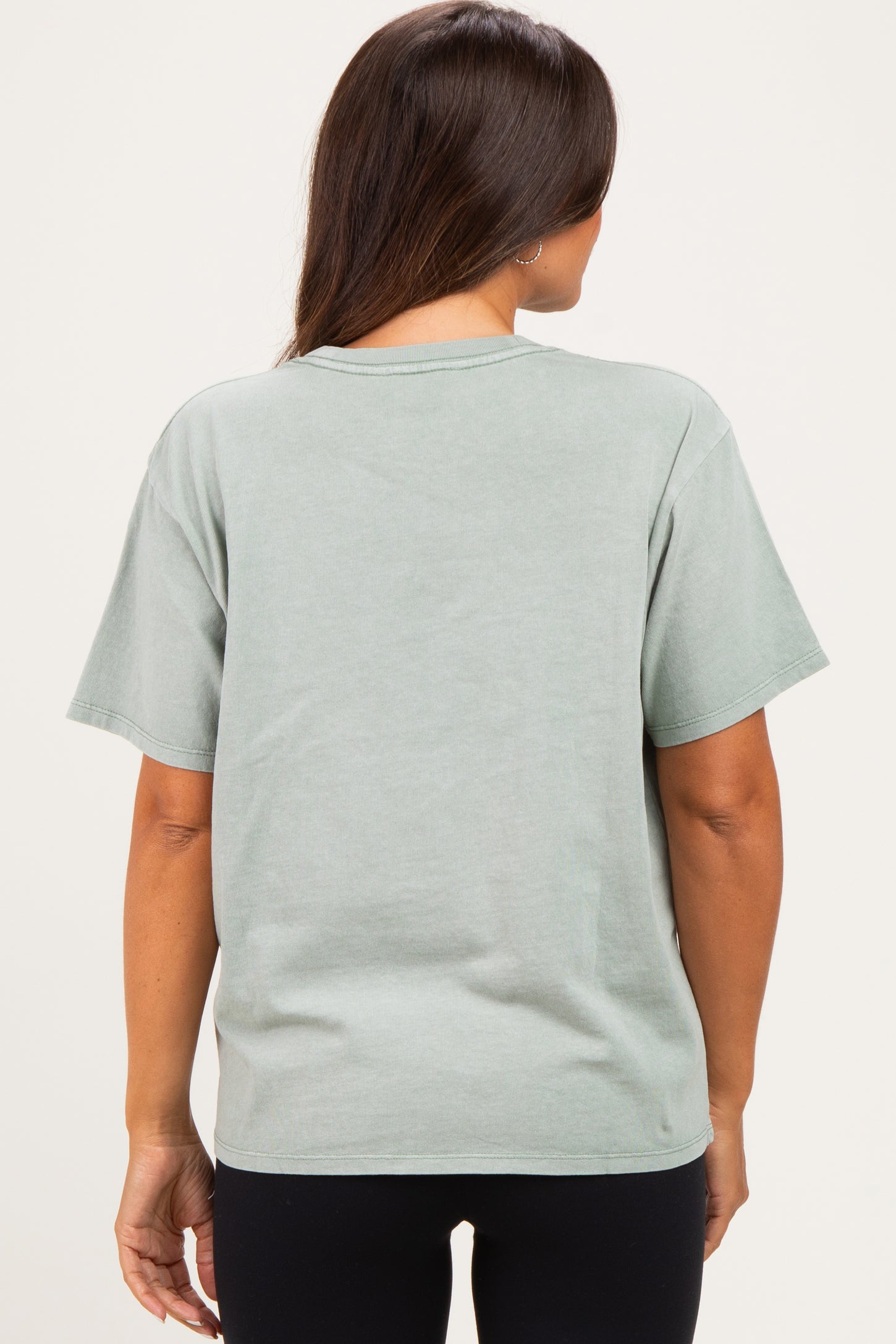 Sage Maternity Crew Neck T-Shirt