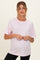 Soft Pink Oversized Short Sleeve Crew Neck Maternity T-Shirt