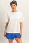 White Oversized Short Sleeve Crew Neck T-Shirt