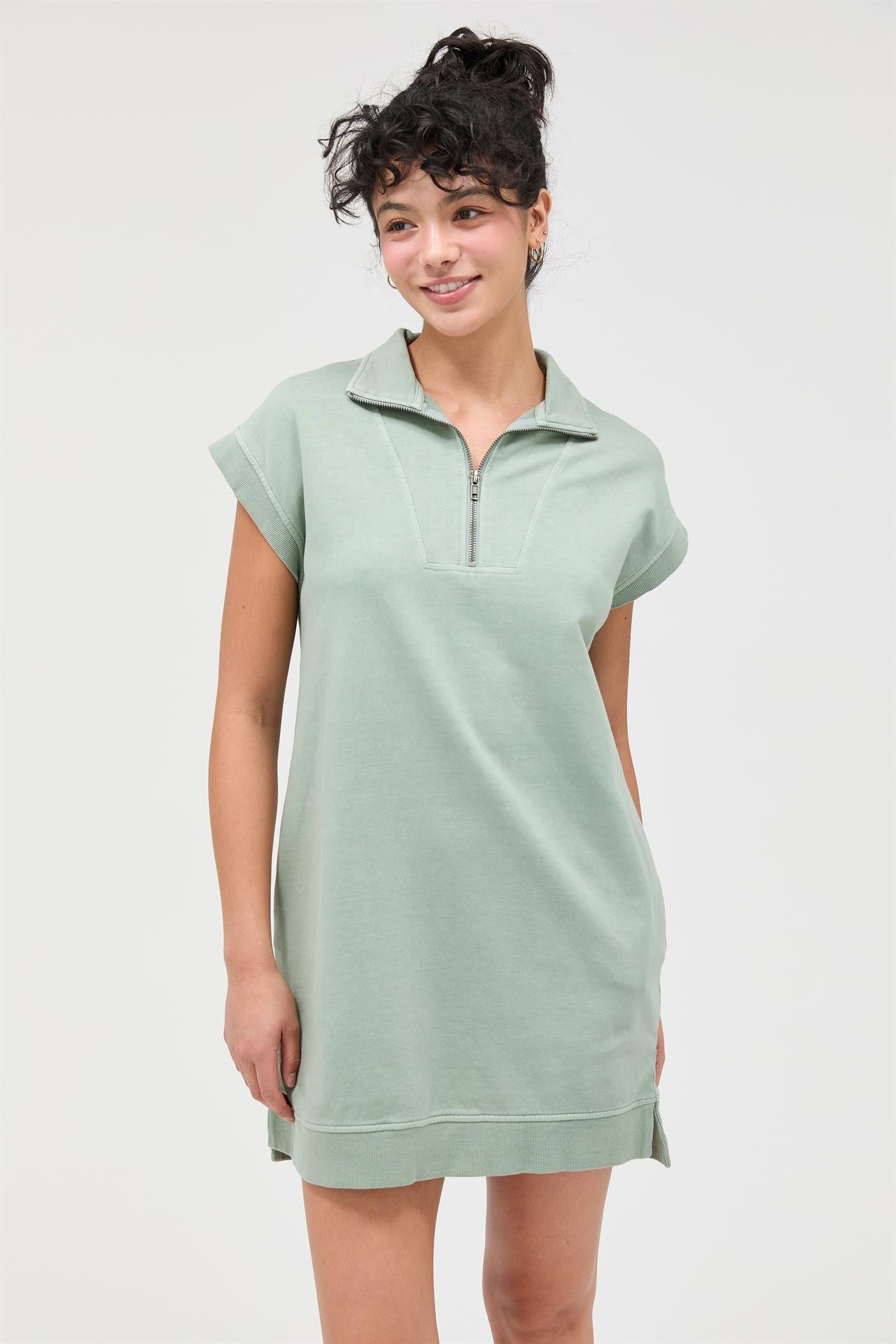 pale green mini dress Forest Green Bodycon Midi Dress - All Dresses main image 1