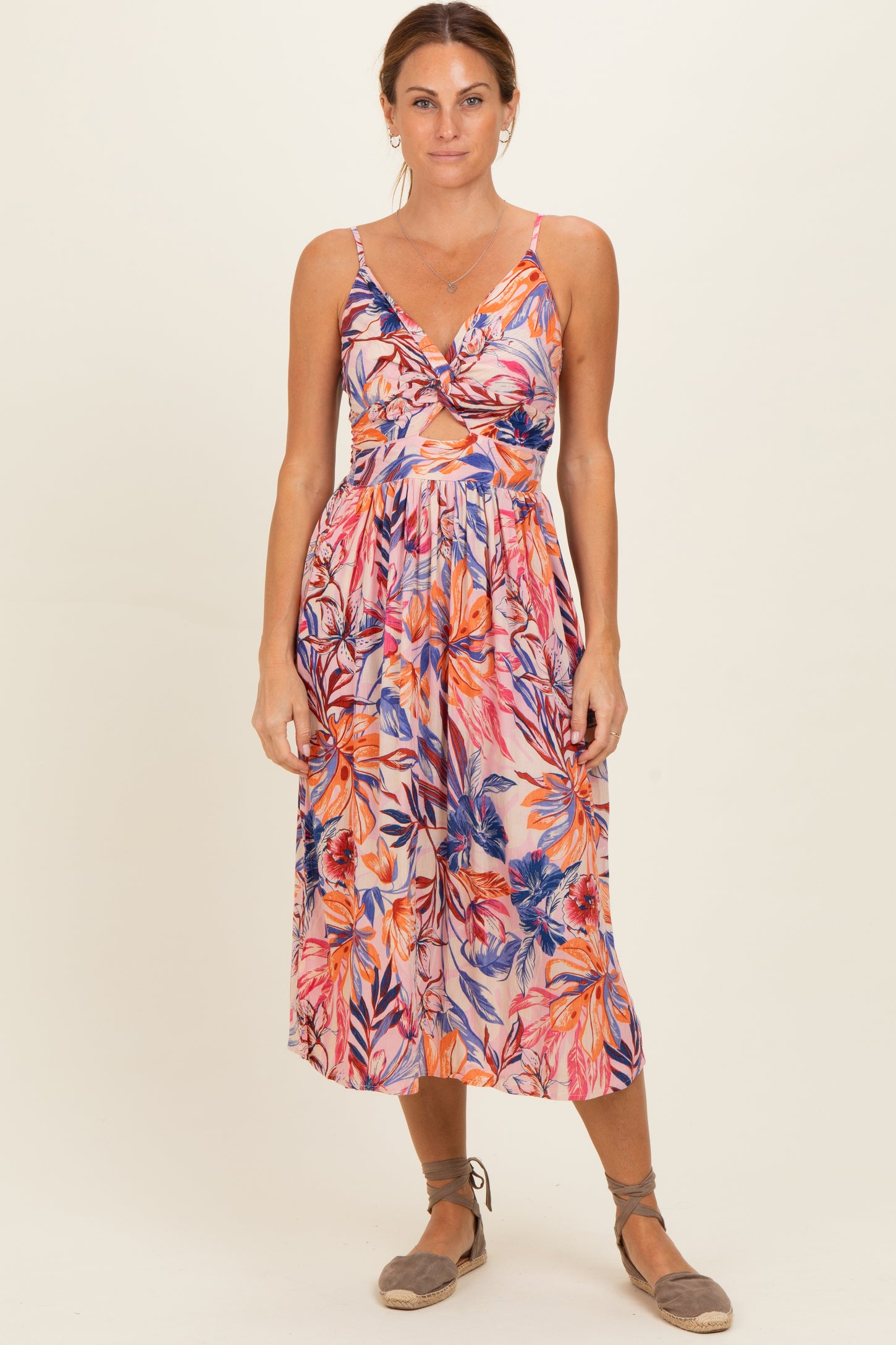 twisted cut out dress Sleeveless Cut Out Side Twist Front Maxi Dress In Black Slinky | EGO US