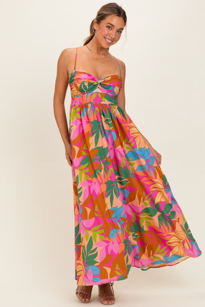 Palm Cutout Maxi Dress
