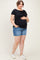 Blue Classic Wash Maternity Plus Denim Shorts