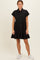 Ash Black Button Down Mini Dress