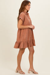Clay Button Down Mini Dress