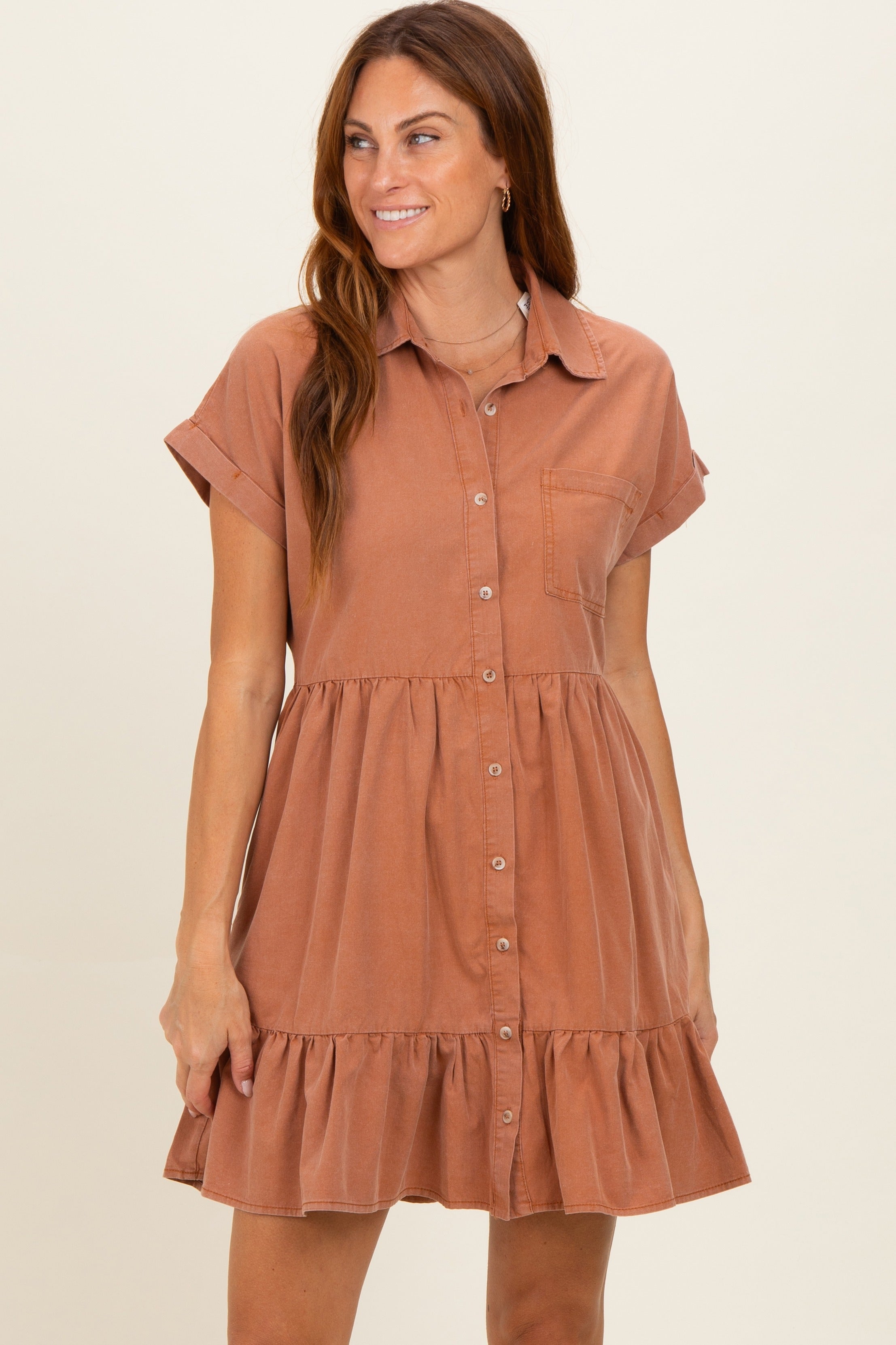 breastfeeding dresses casual HNVAVQ Women's Short Sleeve Nursing Dress Maternity Dress at Amazon Women's Clothing store making late Pregnant Maternity Women Breastfeeding Dress