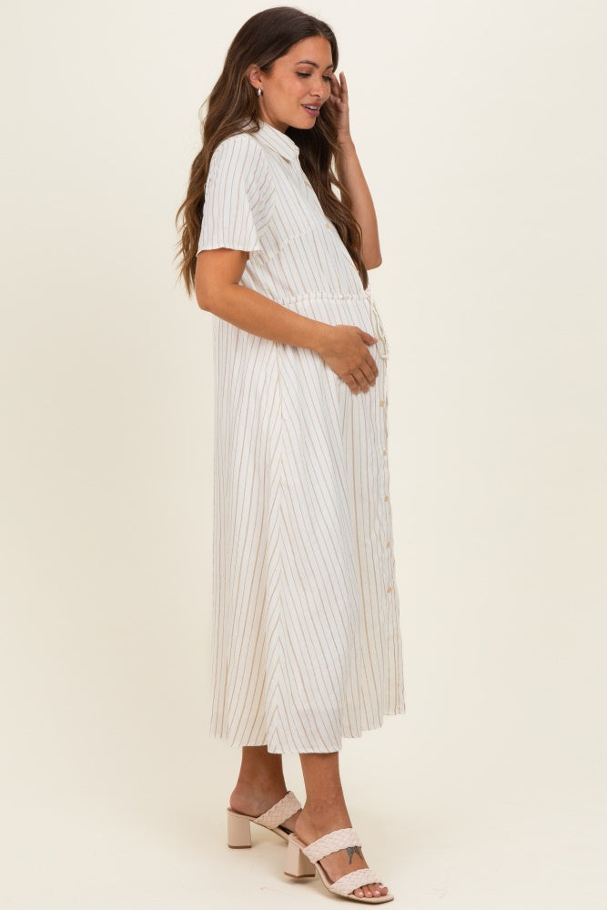maternity dress with tied shirt Vero Moda Maternity - Midi Shirt Dress - Women - Viscose - M