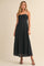 Black Lace Sleeveless Midi Dress
